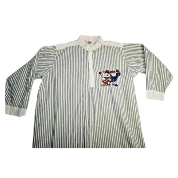 Vintage Looney Tunes, Warner Bros Sleepwear, Taz Pajama Shirt, 90s Nightshirt, - Picture 8 of 8